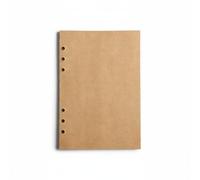 TISHITA Loose Leaf Recharge Bloc-notes Feuilles Cahier Carnet Pâte de Bois Écriture Fluide 100gsm Perforation 6 Trous Format Demi-lettre Adapté au Bureau École Organisation Croquis, Kraft, Recharge