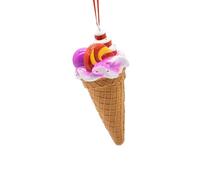 TISHITA Ornement Cornet de Glace Décoration pour Arbre de Noël Suspension Festive Breloque Originale en Résine Approprié pour Embellir La Maison Penda, Violet