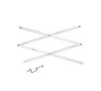 TISHITA Pantographe de Dessin Règle Échelle Règle Proportionnelle Outil de Traçage Instrument de Calcul d'Échelle Bras Articulés Ajustables en Métal et, Blanc, 340 10