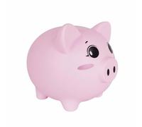 TISHITA Tirelire Cochon Enfant Tirelire Piggy Bank Boîte à Monnaie Tirelire avec Supérieure Bouchon Inférieur en Vinyle Résine Adaptée aux Chambres Décor de Bébé Cadeaux Événements, Rose, XL