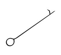Tisonnier à Bûches Robuste 102cm en Acier Inoxydable Noir | Résistant à Rouille, Tête Crochet et Racloir, Portable et Facile à Démonter, pour Bois et Charbons