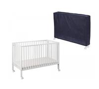 Tissi Lit pliable 120x60 cm - Blanc