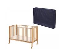 tissi Lit pliable bois 120x60 cm - Bleu