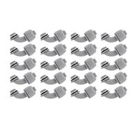 Tissting 20 Connecteurs de Conduit Étanches 1/2 Pouce NPT Nylon 6 90 Degrés - Raccord pour Conduit Électrique PVC, pour Équipements CVC, Machines, Pompes et Réfrigération