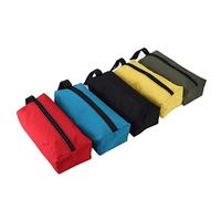 Tissting 5 Pièces Petit Sac à Outils, 24 x 16cm Pochette à Outils Multi-Outils de Rangement Pinces Organisateur avec Bracelet pour Tournevis, Pinces, Tourne-écrous