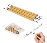 Tissting 5PCS Dip Pen, ensemble de stylo à tremper Fabriqués à Main en Bambou pour Calligraphie Traditionnel Stylo Corps Grip Acier TêTe Dessin Plume pour Dessin et Peinture Manga(Parallel)