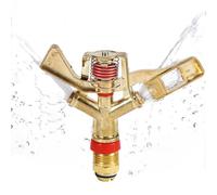 Tissting Arroseur de Jardin, Arroseur Oscillant Automatique en Laiton avec Raccord 1/2 Pouce Couverture 360° Système d'Arrosage Homogène pour Pelouse et Grandes Surfaces