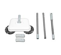 Tissting Balai à pousser multifonction, serpillière manuelle pour sol, nettoyage à sec et humide 2 en 1, avec tête rotative à 360°, pour cuisine, salon, bureau