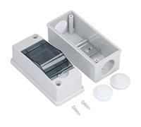 Tissting Boîte de Jonction Électronique, Boîtier de Protection Étanche IP66 avec Couvercle Transparent pour Disjoncteur Mural - 125 x 55 x 90mm en Plastique ABS et PC pour Électriques et Industriels