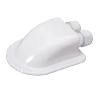 Tissting Boîtier Double Prise Solaire ABS Blanc - Boîtier d'Entrée Câble Double pour Installation Panneau Solaire sur Toit de Camping Car, Yacht et Toit Plat sans Percage
