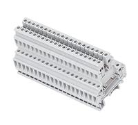 Tissting Bornier de Rail, 100Pcs 500V 32A Borne de Montage sur Rail DIN Bornes de Câblage de Rail en Cuivre à Double Rangée UKK-5 Kit de Bornier Universel pour Lautomatisation de Production