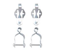 Tissting Charnières de portail pour poteau T 47mm en fer galvanisé | Charnière Portail Poteau T 47mm Fer Galvanisé Ferme Jardin Jardin Potager Ouverture 200 Degrés