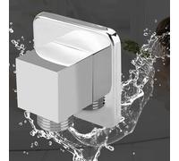 Tissting Connecteur de Douche Mural, Connecteur en Laiton Massif avec Siphon Anti-Odeur et Grille Amovible G1/2 110 x 137 mm pour Salle de Bain, Cuisine
