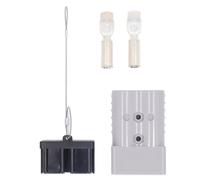Tissting Connecteur Rapide de Batterie 350A 600V - Connecteur de Charge pour Chariot élévateur avec Capot PC, Prise 2/0 AWG, adapté aux câbles de 10 à 70 mm²