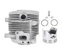Tissting Cylindre Piston Kit, 34mm Cylindre Piston Assemblage en Alliage d'Aluminium Pièce de Rechange pour Tronçonneuse G26L 226