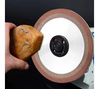 Tissting Disque abrasif diamant en résine, Disque de polissage diamanté haute précision 125x10x32x8mm pour acier dur et alliages, Outil professionnel pour atelier de métallurgie et bijouterie