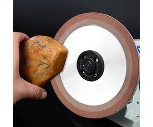 Tissting Disque abrasif diamant en résine, Disque de polissage diamanté haute précision 125x10x32x8mm pour acier dur et alliages, Outil professionnel pour atelier de métallurgie et bijouterie