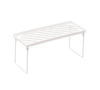Tissting Étagère de Rangement pour dortoir en métal PP Solide, Design Pliable, Style Simple - Étagère d'affichage de Bureau pour la Maison, Le Bureau, Organisateur de bibliothèque de (White S)