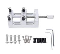 Tissting Étau Mini Établi Aluminium 6061 Mâchoires Caoutchouc 47mm | Pince Mini Étau Réglage Précis 0 47mm Travail Bijouterie Électronique Modélisme Atelier Bricolage