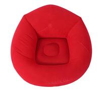 Tissting Gonflable Fauteuil Lounge, PVC Mousse Coussin Portable Pliable Canapé Gonflable pour Salon Chambre Balcon Bureau Voyage (Red)