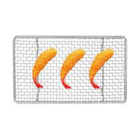Tissting Grilles de Refroidissement 19.2cm Rectangulaire Grille de Four en Acier Inoxydable Grille de Cuisson Antiadhésive Résistante Aux Hautes Températures