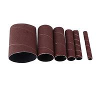 Tissting Manchons Abrasifs, Ensemble 6 Manchons Abrasifs Longue Durée Grain 120 115mm avec Diamètres Variés (80mm 55mm 38mm 25mm 20mm 12mm) pour Meuleuses Électriques et Travaux de Ponçage