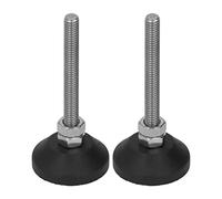 Tissting Meubles de meubles pieds de table réglable, 30 x m6 x 50 mm meubles en nylon glissages nivelers Protecteur de sol Swivels de nivellement