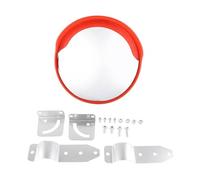 Tissting Miroir De Sécurité Trafic Convexe 30cm avec Fixation | Miroir Securite Trafic 30cm Angle 130 Degres Pour Eliminer Angles Morts