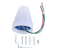 Tissting Photocell Sensor 10A - Interrupteur automatique crépusculaire pour lampes extérieures avec détection de lumière, facile à installer et compatible LED (AC100-240V)