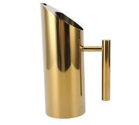 Tissting Pichet à Eau 1L en Acier Inoxydable 304, Corps Droit avec Bec Verseur Anti Fuite pour Cocktail, Thé, Café Infusion à Froid (Gold)