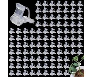 Tissting Pince à Greffer pour Tomates,100PCS Pince pour Semis d'Aubergines | Clip de Greffage en Plastique de 2.0 mm et 4.5 mm pour Greffage de Fruits et Légumes comme Melond
