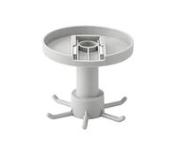 Tissting Porte-Ustensiles De Cuisine Rotatif 360° Gris Sans Perçage - Support Murale Adhésif Pour Cuisine Salle De Bain 6 Crochets Rotatifs 25.4cm/10 Pouces