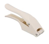 Tissting Presse Ail 2 en 1 Hachoir Broyeur Manche Ergonomique Outil Cuisine PP (Blanche)