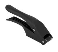 Tissting Presse Ail 2 en 1 Hachoir Broyeur Manche Ergonomique Outil Cuisine PP (Noir)