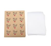 Tissting Sachets à biscuits réutilisables 100 pièces avec autocollants - Sachets transparents adhésifs pour pâtisserie, bonbons et snacks, scellage facile pour préserver la fraîche