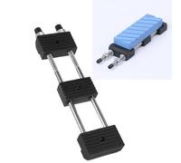 Tissting Support Pierre à Aiguiser, Base Réglable Antidérapante en Fer Chromé pour Couteaux, Meule à Aiguiser Professionnelle, 29 x 7 x 3 cm, pour évier de Cuisine et Table