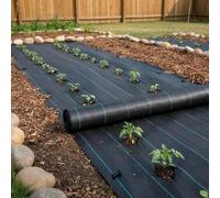 Tissu anti-mauvaises herbes, film anti-mauvaises herbes pour le jardin - Géotextile en polypropylène - 1,2 x 30,5 m - 36,6 m² - 164 g/m² - Perméable à l'eau, idéal pour les potagers