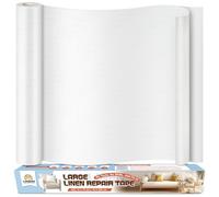 Tissu Autocollant Reparation Blanc, 40x200 cm Patch de Réparation pour Tissu de Lin, Kit Reparation Siege Auto Tissus, Bande Tissus Autocollante pour Meuble, Siege Auto, Chaises