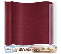 Tissu Autocollant Reparation Bordeaux, 40x200 cm Patch de Réparation pour Tissu de Lin, Kit Reparation Siege Auto Tissus, Bande Tissus Autocollante pour Meuble, Siege Auto, Chaises