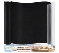 Tissu Autocollant Reparation Noir, 40x200 cm Patch de Réparation pour Tissu de Lin, Kit Reparation Siege Auto Tissus, Bande Tissus Autocollante pour Meuble, Siege Auto, Chaises