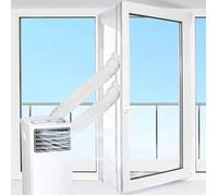 Tissu Calfeutrage Fenêtre 300cm, Polyester 90T Imperméable, Sans Percage, Compatible Climatiseur Mobile, Isolation