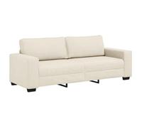 Tissu CANAPÉ FIXE - Magnifique - Canapé Beige 221x80x82 cm en lin mélangé 318640