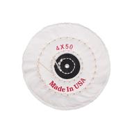 Tissu Coton Blanc Roue de Polissage pour Bijoux Métal Voiture | Cirage, Nettoyage, Finition, Installation Facile, Accessoire de Meule D’établi, pour Montre et Angle