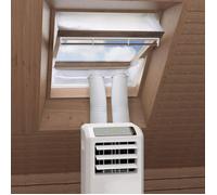 Tissu d’isolation pour fenêtre à pivot central 381-460 cm - Climatiseur mobile & sèche-linge - Universel
