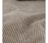 Tissu d'ameublement velours côtelé laize 140 cm STARSKY marron Ficelle
