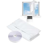 Tissu De Calfeutrage Porte Fenêtres Climatiseur Mobile 200/300/400cm Kit Joint De Porte Fenêtre Climatisation Mobile Climatiseurs L'Arrêt D'Air Chaud Facile avec Toutes Les Unités de Climatisation
