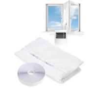 Tissu De Calfeutrage Porte Fenêtres Climatiseur Mobile, 300/400/500 cm Kit Joint De Porte Fenêtre Climatisation Mobile Climatiseurs L'Arrêt D'Air Chaud Solide Facile À Installer