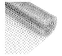 Tissu de quincaillerie de jardin en acier avec trou de 10 mm pour dissuasion et protection extérieure (0,8 x 14 m2,1,8 x 14 m)