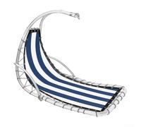 Tissu de rechange moderne à rayures pour balancelle suspendue en textilène - Tissu Teslin durable pour meubles de jardin et terrasse - Convient pour une utilisation en intérieur et en extérieur - 64 x