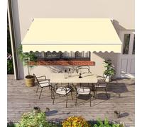 Tissu de rechange Ning 4,9 x 3 m - Imperméable et anti-UV - Toile de bœuf pour terrasse extérieure, balcon, cour, magasin - cantonnière incluse